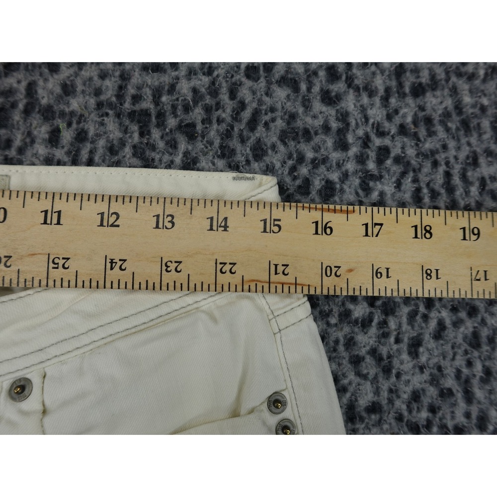 LTB 1948 Little Big Jeans Womens W28 L34 Off-White Straight Leg Stretch Denim - Picture 6 of 13